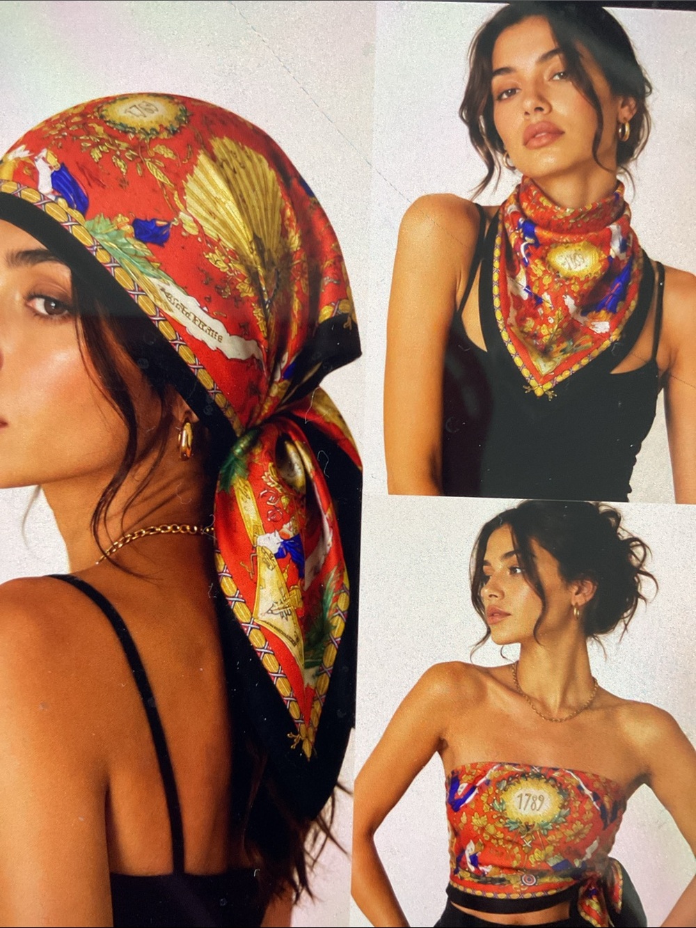 HERMES 36” SILK Republique SCARF EUC